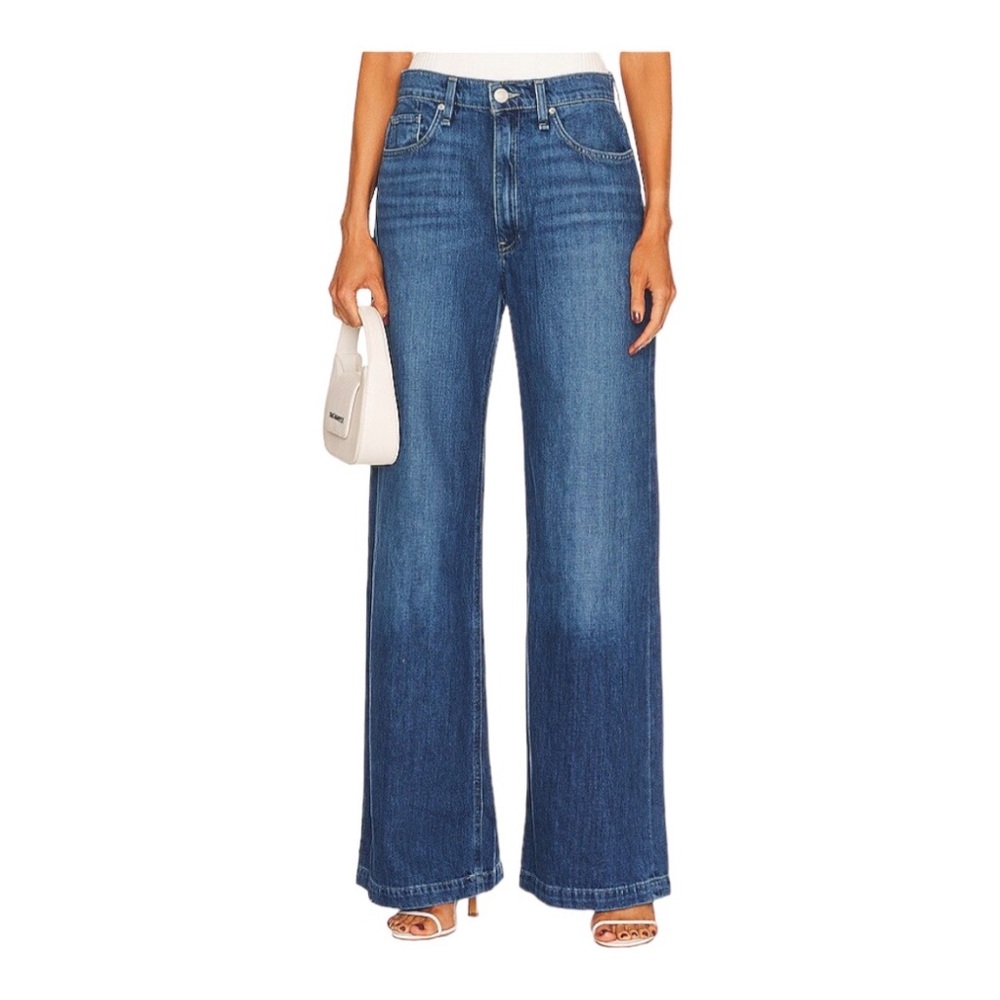 Wide Leg Jeans Hudson Jodie High Rise Loose Fit in Lakely Size 28